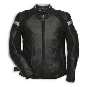 DUCATI DARK ARMOUR LEATHER JACKET Sz 54
